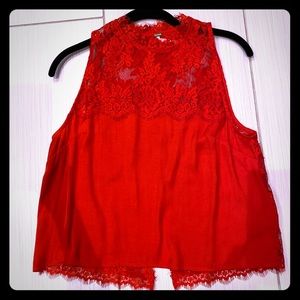 Free People Lace Crop Top